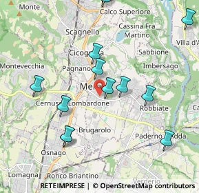 Mappa Via San Dionigi, 23807 Merate LC, Italia (2.59059)