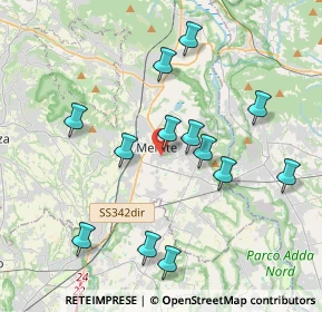 Mappa Via San Dionigi, 23807 Merate LC, Italia (3.84231)