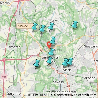 Mappa Strada Provinciale, 22060 Lentate sul Seveso MB, Italia (3.50917)