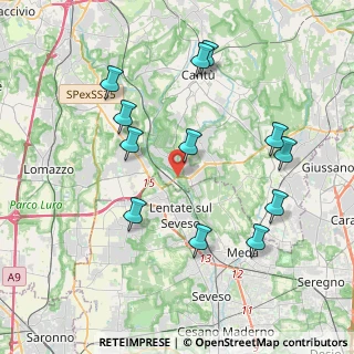 Mappa Strada Provinciale, 22060 Lentate sul Seveso MB, Italia (4.09833)