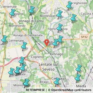 Mappa Strada Provinciale, 22060 Lentate sul Seveso MB, Italia (3.296)