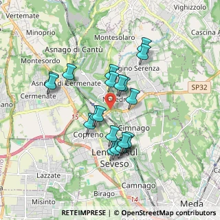 Mappa Strada Provinciale, 22060 Lentate sul Seveso MB, Italia (1.5325)