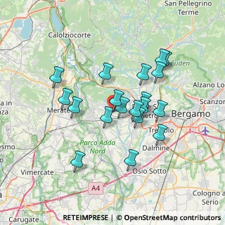 Mappa Via dell'Industria, 24039 Sotto il Monte Giovanni XXIII BG, Italia (6.13211)