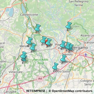 Mappa Via dell'Industria, 24039 Sotto il Monte Giovanni XXIII BG, Italia (6.96538)
