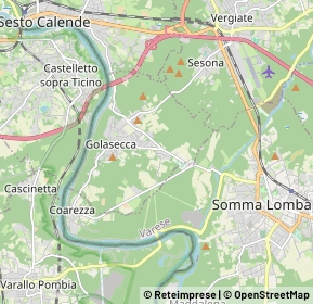 Mappa 21010 Golasecca VA, Italia (3.376)