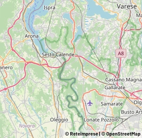 Mappa 21010 Golasecca VA, Italia (7.7755)