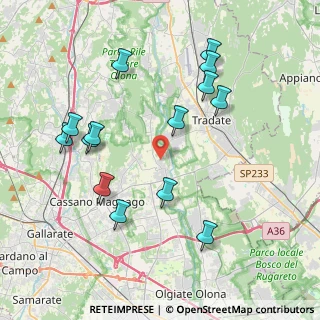 Mappa Via Mascheroni, 21050 Cairate VA, Italia (4.18714)