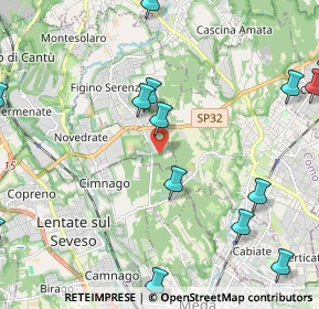 Mappa Via Brughiera, 22060 Novedrate CO, Italia (2.992)