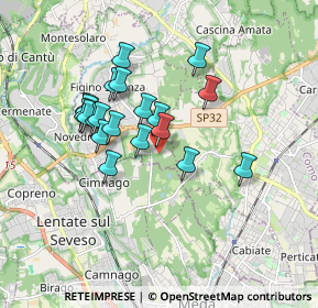 Mappa Via Brughiera, 22060 Novedrate CO, Italia (1.4795)