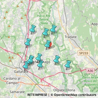 Mappa Via Mornera, 21050 Cairate VA, Italia (3.59917)