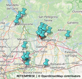 Mappa Via Cavour, 24036 Curno BG, Italia (14.11444)