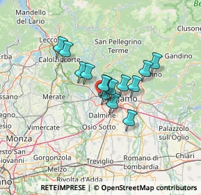 Mappa Via Cavour, 24036 Curno BG, Italia (8.42214)