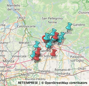 Mappa Via Cavour, 24036 Curno BG, Italia (8.78056)