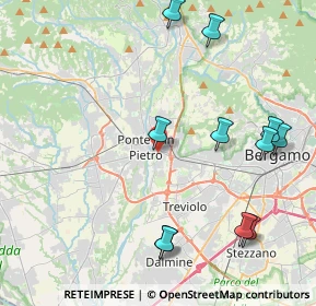 Mappa Via Merena, 24035 Curno BG, Italia (4.87091)