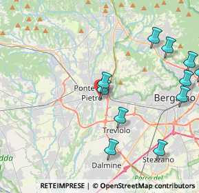 Mappa Via Cavour, 24036 Curno BG, Italia (4.89818)