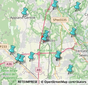 Mappa Piazzale Europa, 22074 Lomazzo CO, Italia (4.77077)