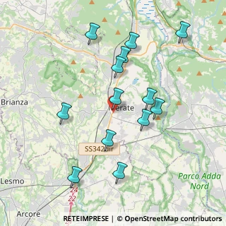 Mappa Via Giovanni Falcone e Paolo Borsellino, 23870 Cernusco Lombardone LC, Italia (3.88923)