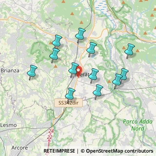 Mappa Via Giovanni Falcone e Paolo Borsellino, 23870 Cernusco Lombardone LC, Italia (3.4975)