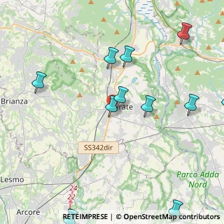 Mappa Via Giovanni Falcone e Paolo Borsellino, 23870 Cernusco Lombardone LC, Italia (5.50917)