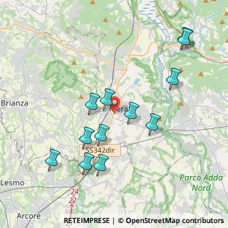 Mappa Via Giovanni Falcone e Paolo Borsellino, 23870 Cernusco Lombardone LC, Italia (4.03833)