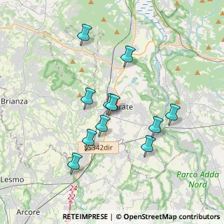 Mappa Via Giovanni Falcone e Paolo Borsellino, 23870 Cernusco Lombardone LC, Italia (3.26545)