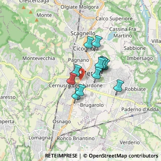 Mappa Via Giovanni Falcone e Paolo Borsellino, 23870 Cernusco Lombardone LC, Italia (1.15083)