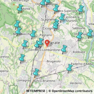 Mappa Via Giovanni Falcone e Paolo Borsellino, 23870 Cernusco Lombardone LC, Italia (2.669)