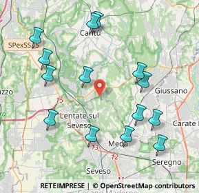 Mappa Via Vittorio Veneto, 22060 Novedrate CO, Italia (4.36357)