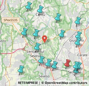 Mappa Via Vittorio Veneto, 22060 Novedrate CO, Italia (5.12889)