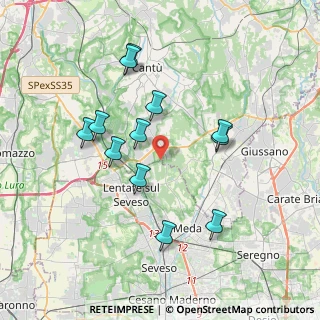 Mappa Via Vittorio Veneto, 22060 Novedrate CO, Italia (3.5225)