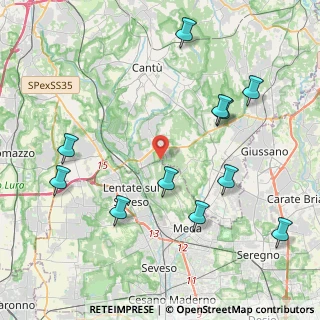 Mappa Via Vittorio Veneto, 22060 Novedrate CO, Italia (4.72273)