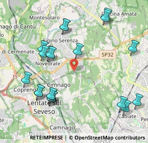 Mappa Via Vittorio Veneto, 22060 Novedrate CO, Italia (2.3425)