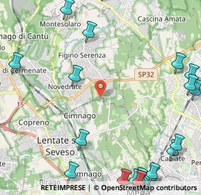 Mappa Via Vittorio Veneto, 22060 Novedrate CO, Italia (3.3485)