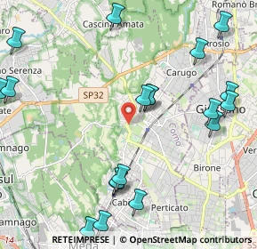 Mappa Via R. Vitali, 22066 Mariano Comense CO, Italia (2.718)