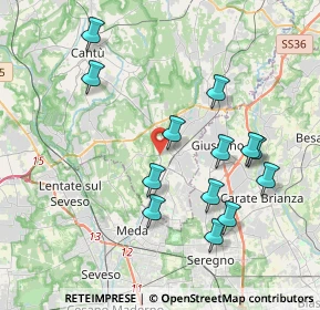 Mappa Via R. Vitali, 22066 Mariano Comense CO, Italia (3.9)