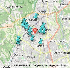 Mappa Via Filippo Turati, 20833 Giussano MB, Italia (1.26929)