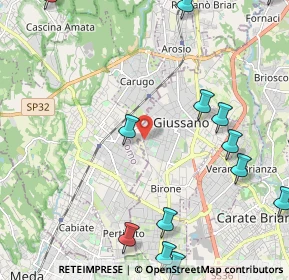 Mappa Via Filippo Turati, 20833 Giussano MB, Italia (2.99462)