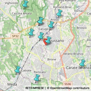 Mappa Via Filippo Turati, 20833 Giussano MB, Italia (2.36182)