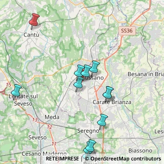 Mappa Via Filippo Turati, 20833 Giussano MB, Italia (4.50917)