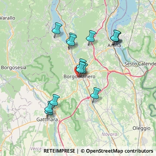 Mappa Via Moro Aldo, 28021 Borgomanero NO, Italia (7.20214)