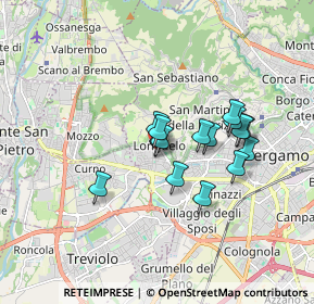 Mappa Via Fratelli Rota, 24129 Bergamo BG, Italia (1.296)