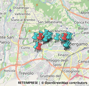 Mappa Via Fratelli Rota, 24129 Bergamo BG, Italia (1.0315)