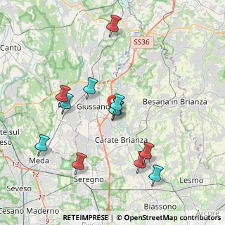Mappa Via Monte Rosa, 20843 Verano Brianza MB, Italia (3.7875)