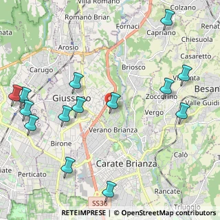 Mappa Via Monte Rosa, 20843 Verano Brianza MB, Italia (2.67286)