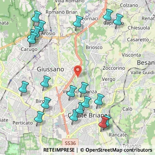 Mappa Via Monte Rosa, 20843 Verano Brianza MB, Italia (2.744)
