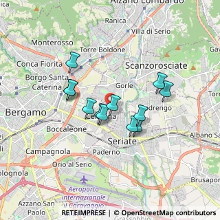 Mappa Via Monte Grigna, 24125 Bergamo BG, Italia (1.355)