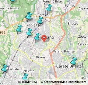 Mappa Via Guglielmo Marconi, 20833 Giussano MB, Italia (2.69182)