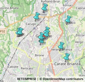 Mappa Via Guglielmo Marconi, 20833 Giussano MB, Italia (1.66)