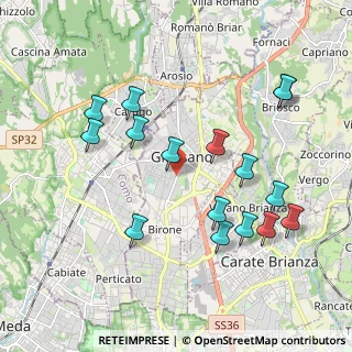 Mappa Via Guglielmo Marconi, 20833 Giussano MB, Italia (2.04438)