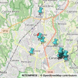 Mappa Via Guglielmo Marconi, 20833 Giussano MB, Italia (2.65059)